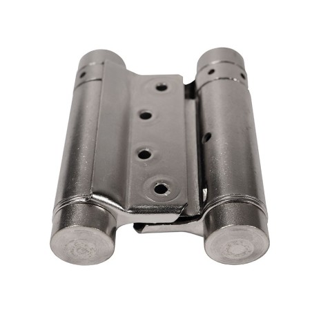 IBFM Double Acting Spring Hinges Set - 75 mm, Nickel, Up to 15 kg doors