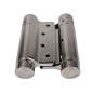 IBFM Double Acting Spring Hinges Set - 75 mm, Nickel, Up to 15 kg doors