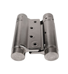 IBFM Double Acting Spring Hinges Set - 75 mm, Nickel, Up to 15 kg doors