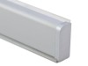 End Cap For Convex Skirting - Right, Matte Chrome