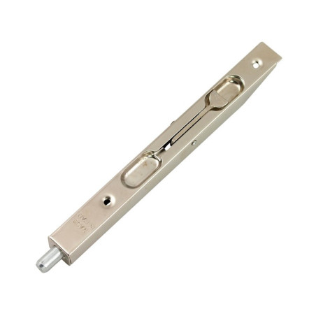 IBFM Flush Bolt With Staple For Wooden Doors - 150 mm, Nickel