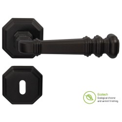 Forme Vintage Atlas Interior Door Handles - Standard Key, Matt Black