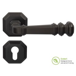 Forme Vintage Atlas Interior Door Handles - For Cylinder, Matt Black