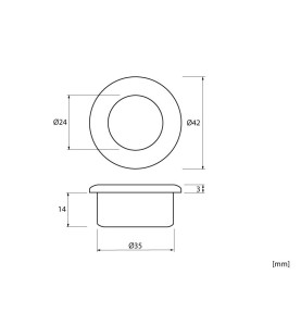 MD-T35 Plastic Sliding Door Handles - Scheme