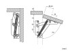 Панти с пружинен механизъм за клапваща врата - схема