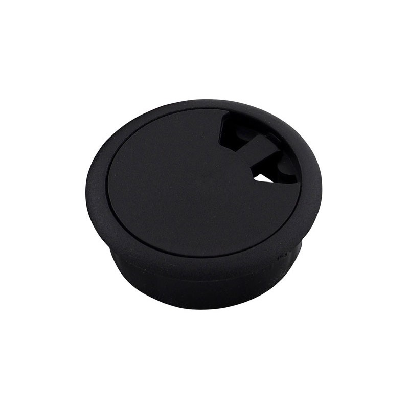 Plastic Cable Rosette - ∅60 mm, Black