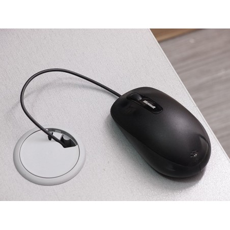 Plastic Cable Rosette - ∅60 mm, Black