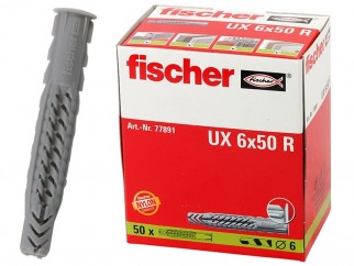 Универсални дюбели с широка периферия Fischer UX R - 6 x 50 мм, 50 бр.