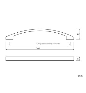 MD-1216 Furniture Handle - scheme