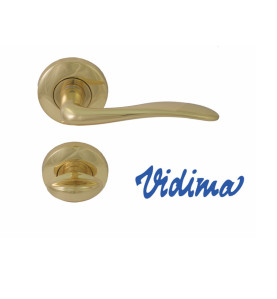 Дръжки за врати Vidima Sirius - WC, месинг