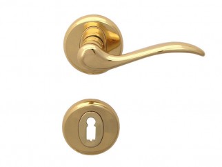 Baron Door Handle - For Standart Key, Gold