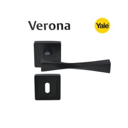Дръжки за врати Verona Yale -Секретен патрон, черен мат