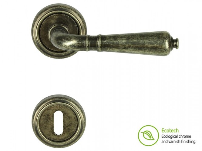 Дръжки за интериорни врати Forme Vintage Antik - Антично сребро, За обикновен ключ