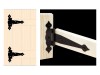 Декоративна панта за дървени порти и капаци ZTO - Употреба