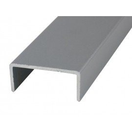 PNC18 U-shaped Profile For Furniture - 3 meters, Aluminium