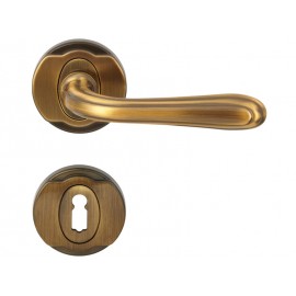 Cetus Interior Door Handles - Standard Key, Old Gold