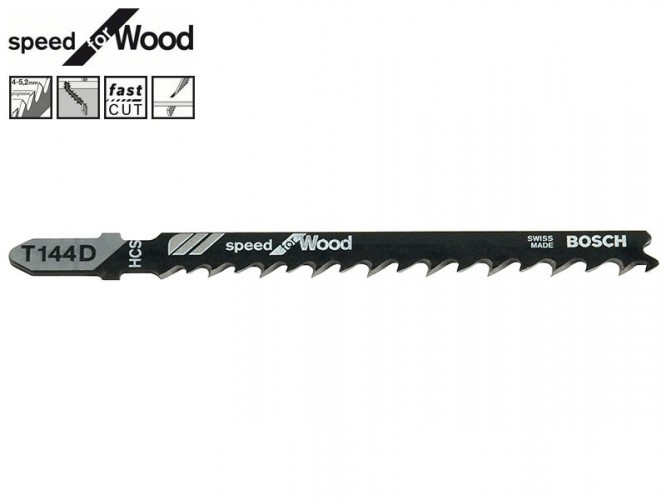 Bosch T144D Jigsaw Blade - For Wood