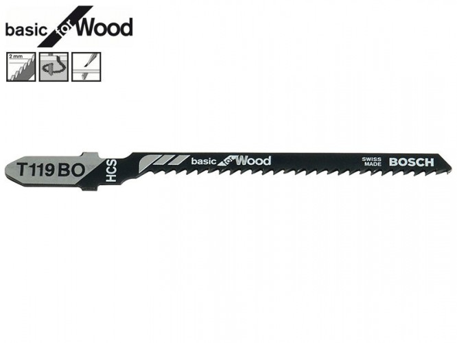 Нож за зеге за дърво Bosch Basic for Wood T119BO