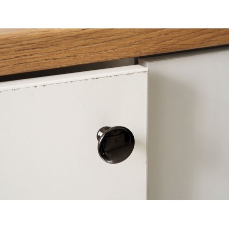 GTV Udine Furniture Handle - With Screw, Nickel Black
