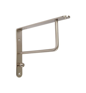 GTV Shelf Bracket With Hanger - 195 x 250 mm, Inox