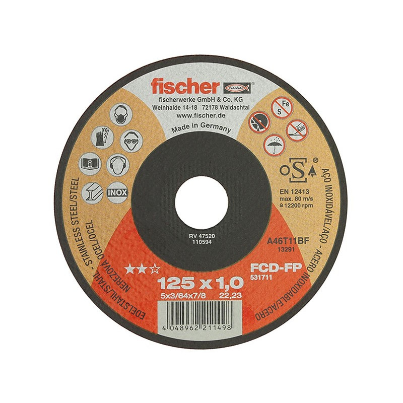 Fischer FCD-FP Profi Cutting Disc - 125 x 1.0 x 22.23 mm