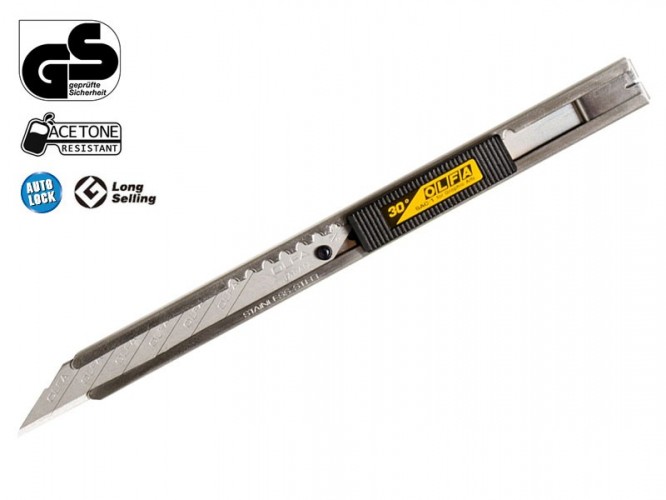 Неръждаем макетен нож OLFA Standard Duty SAC-1