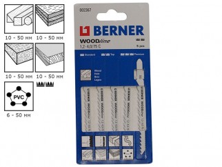 Berner Woodline 1.2-4.0/75 C Jigsaw Blades