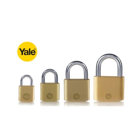 Brass padlock Yale