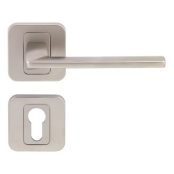 Pem Interior Door Handles - Matte Nickel, For Cylinder