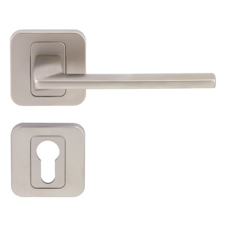 Pem Interior Door Handles - Matte Nickel, For Cylinder