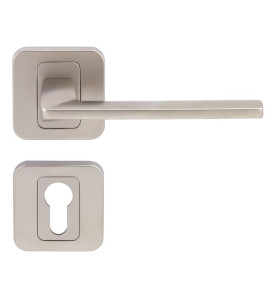Pem Interior Door Handles - Matte Nickel, For Cylinder