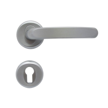Regulus Interior Door Handles - Matte Chrome, For Cylinder