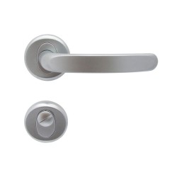 Regulus Interior Door Handles - Matte Chrome, For WC