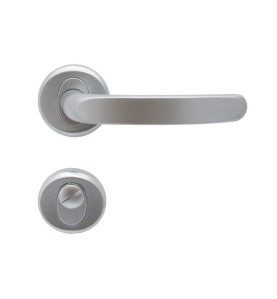 Regulus Interior Door Handles - Matte Chrome, For WC