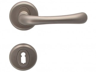 Draco Interior Door Handles - Matte Nickel, For Standard Key