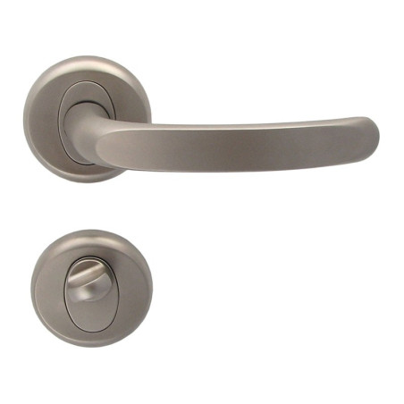 Regulus Interior Door Handles - Matte Nickel, For WC