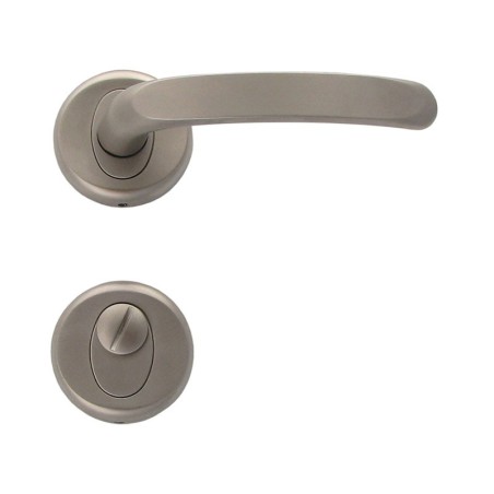 Regulus Interior Door Handles - WC, Matt Nickel