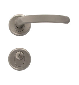 Regulus Interior Door Handles - Matte Nickel, For WC