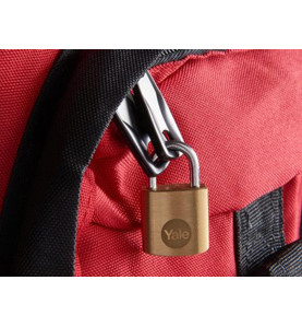 Brass padlock Yale
