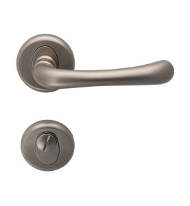 Draco Interior Door Handles - Matte Nickel, For WC