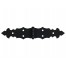 Декоративна панта за дървени порти и капаци DMX ZFD - 217 х 40 мм, Черен