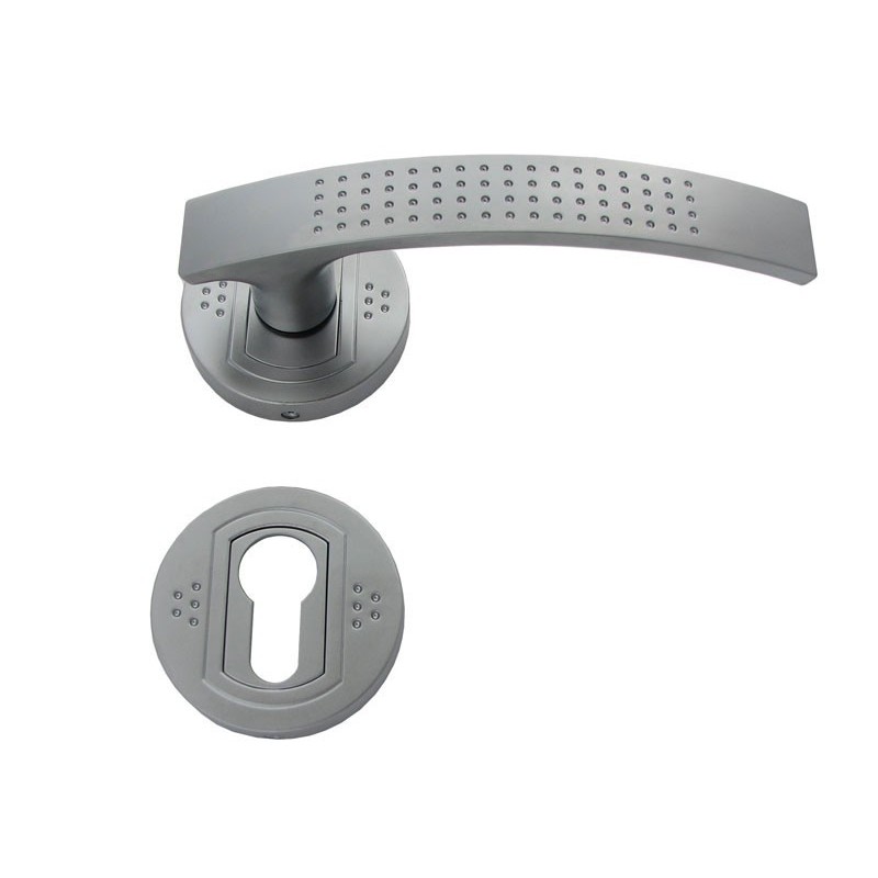 Argus Interior Door Handles - For Cylinder, Matt Chrome