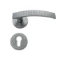 Argus Interior Door Handles - For Cylinder, Matt Chrome