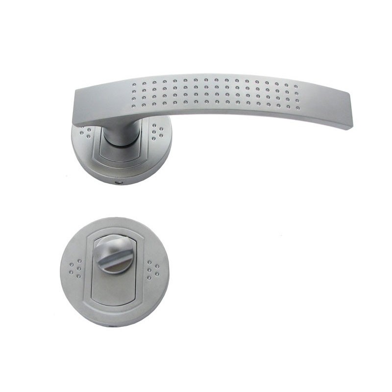 Argus Interior Door Handles - WC, Matt Chrome