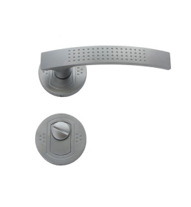 Argus Door Handle - For WC, Matte Chrome