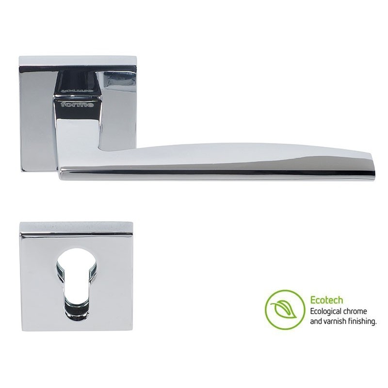Forme Fashion Modena Interior Door Handles - For Cylinder, Polished Chrome