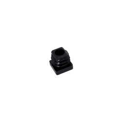 Square Tube End Cap - 15 x 15 mm, Black