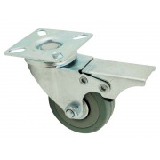 GTV BQ08-S Ball-bearing Castor With Plate And A Brake - ∅50 mm