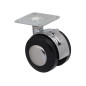 KAMA PZ 50 Furniture Castor With Plate And Brake - ∅50 mm