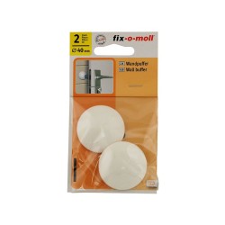 Самозалепващ буфер за врата Fix-o-moll - ф40 мм, Бял